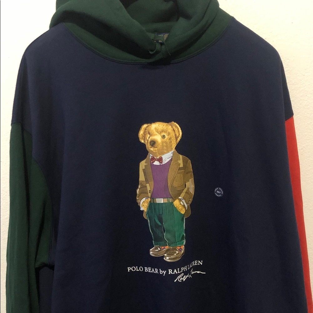 Polo by Ralph Lauren Men's Multicolor Bear Sweater